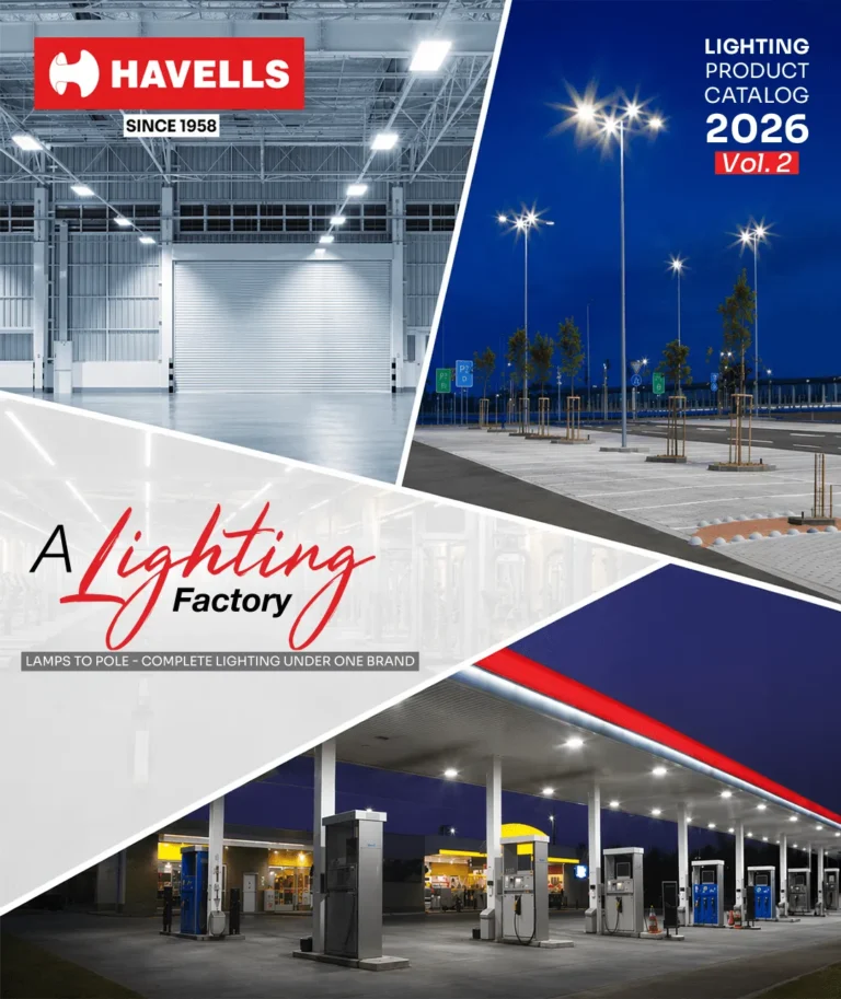 Havells Lighting Catalog 2026, commercial and industrial fixtures